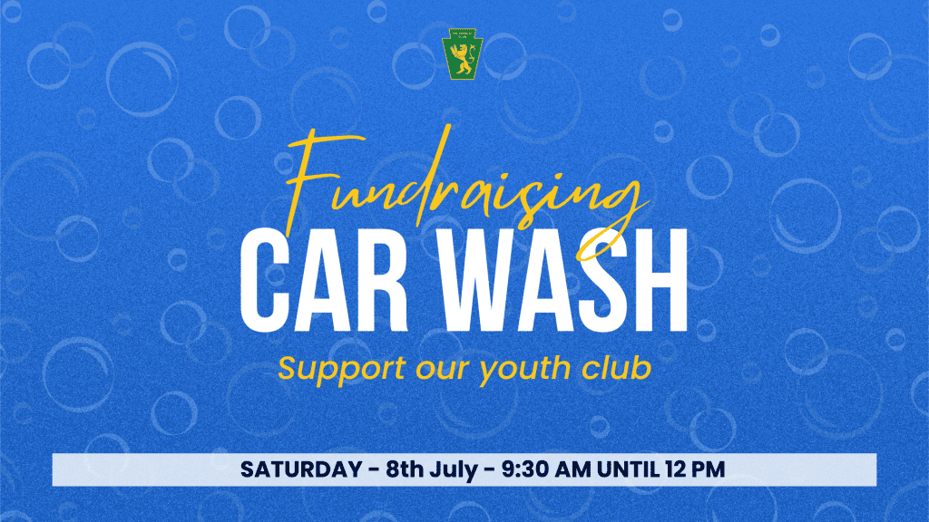 Fundraising Car Wash Support our youth club SATURDAY - 8th July - 9:30 AM UNTIL 12 PM