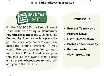 Leeds Prevent Community Newsletter August 2023